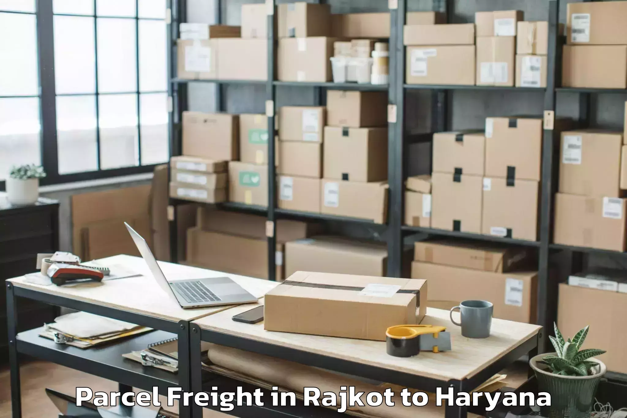 Book Rajkot to Maham Parcel Freight